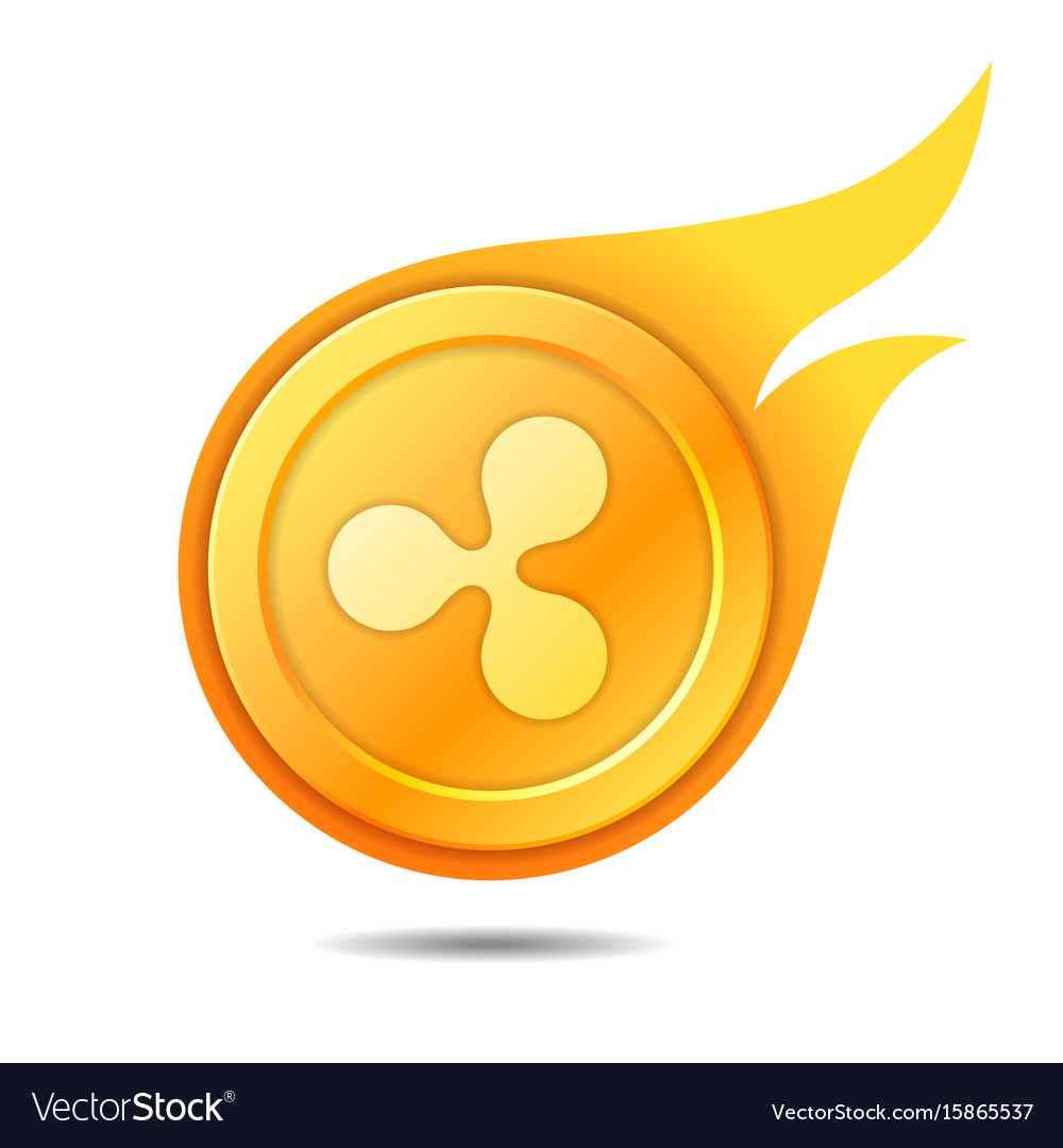 Flaming ripple coin symbol icon sign emblem