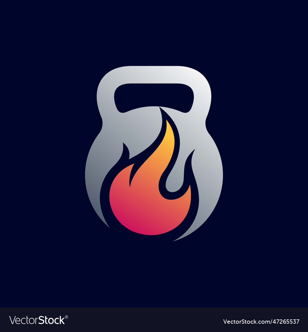 Kettlebell fire logo