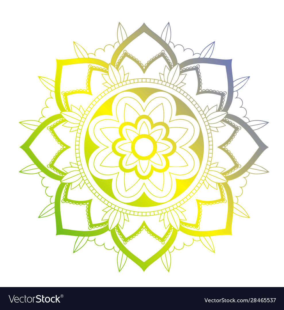 Mandala patterns on white background Royalty Free Vector