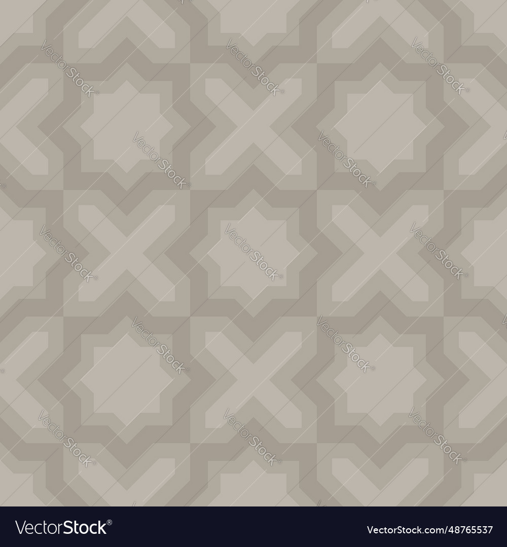 Seamless background pattern brown eight-pointed vector image Seamless background pattern brown eight-pointed