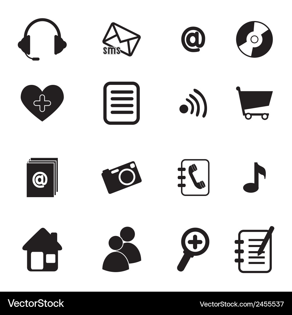 Variety icons over white background Royalty Free Vector