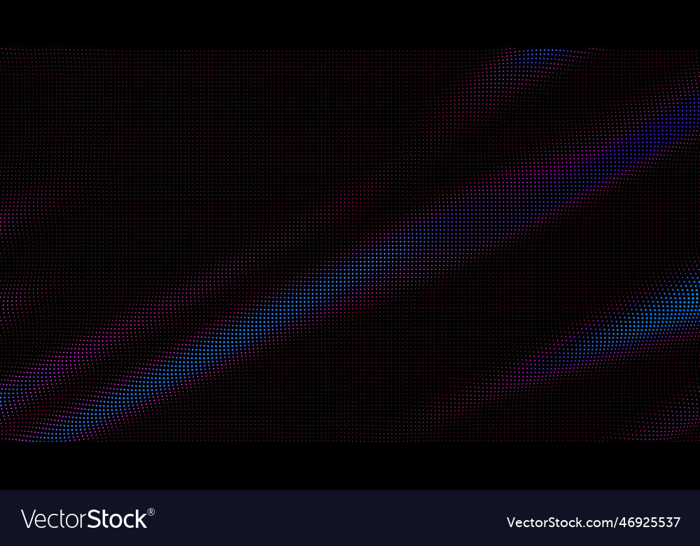 Waves of colorful points digital data splash vector image Waves of colorful points digital data splash