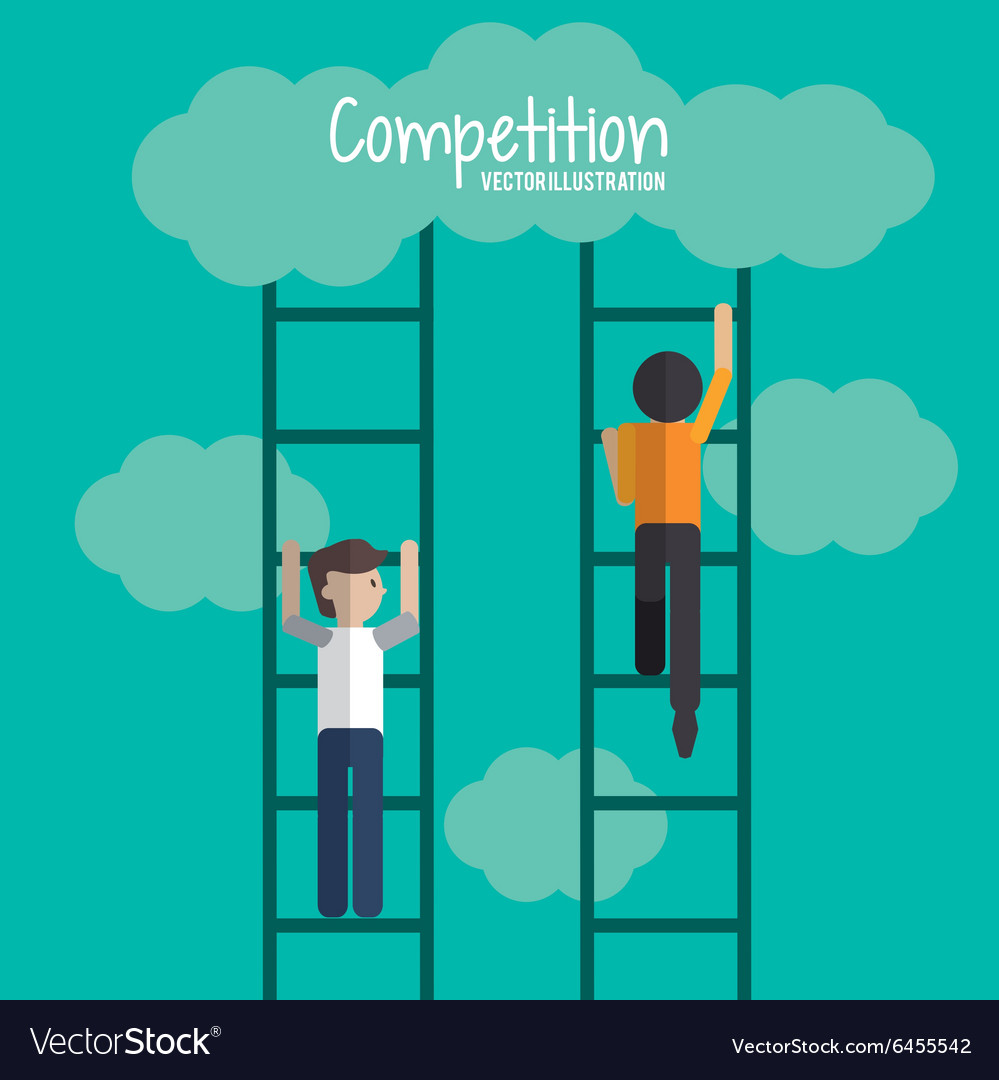 Competitive icon design Royalty Free Vector Image