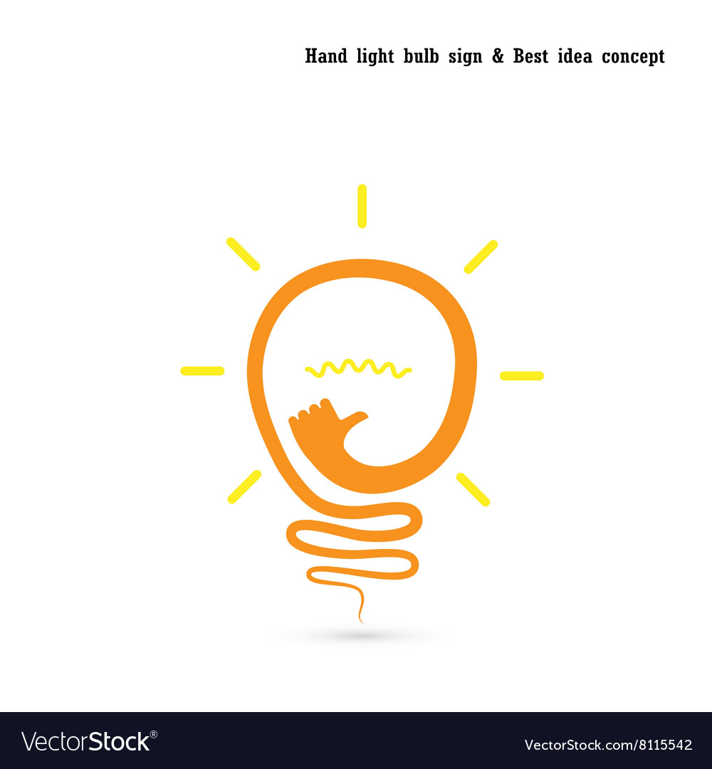 Creative light bulb logo design template Vector Image