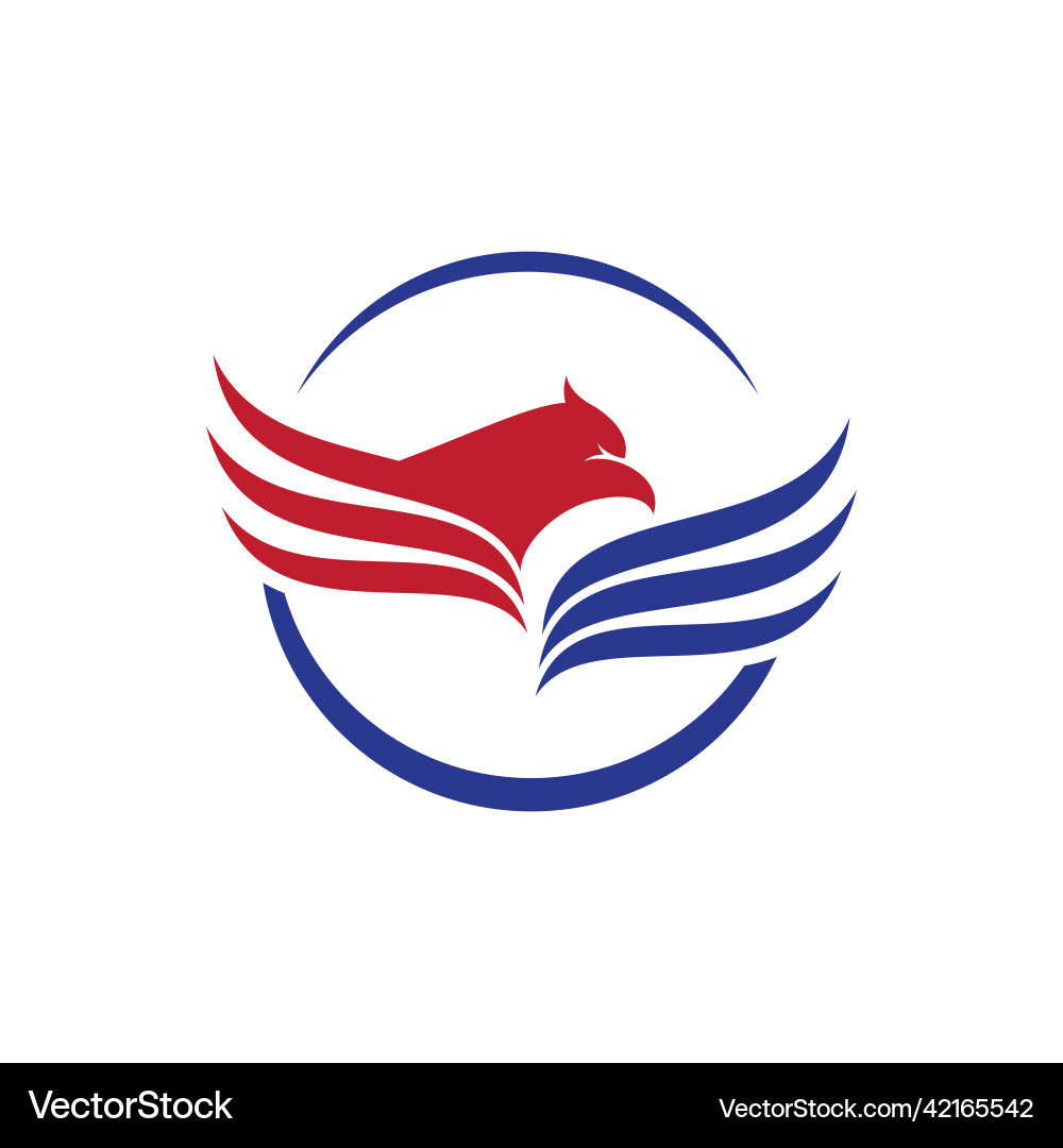 Falcon eagle bird Royalty Free Vector Image - VectorStock