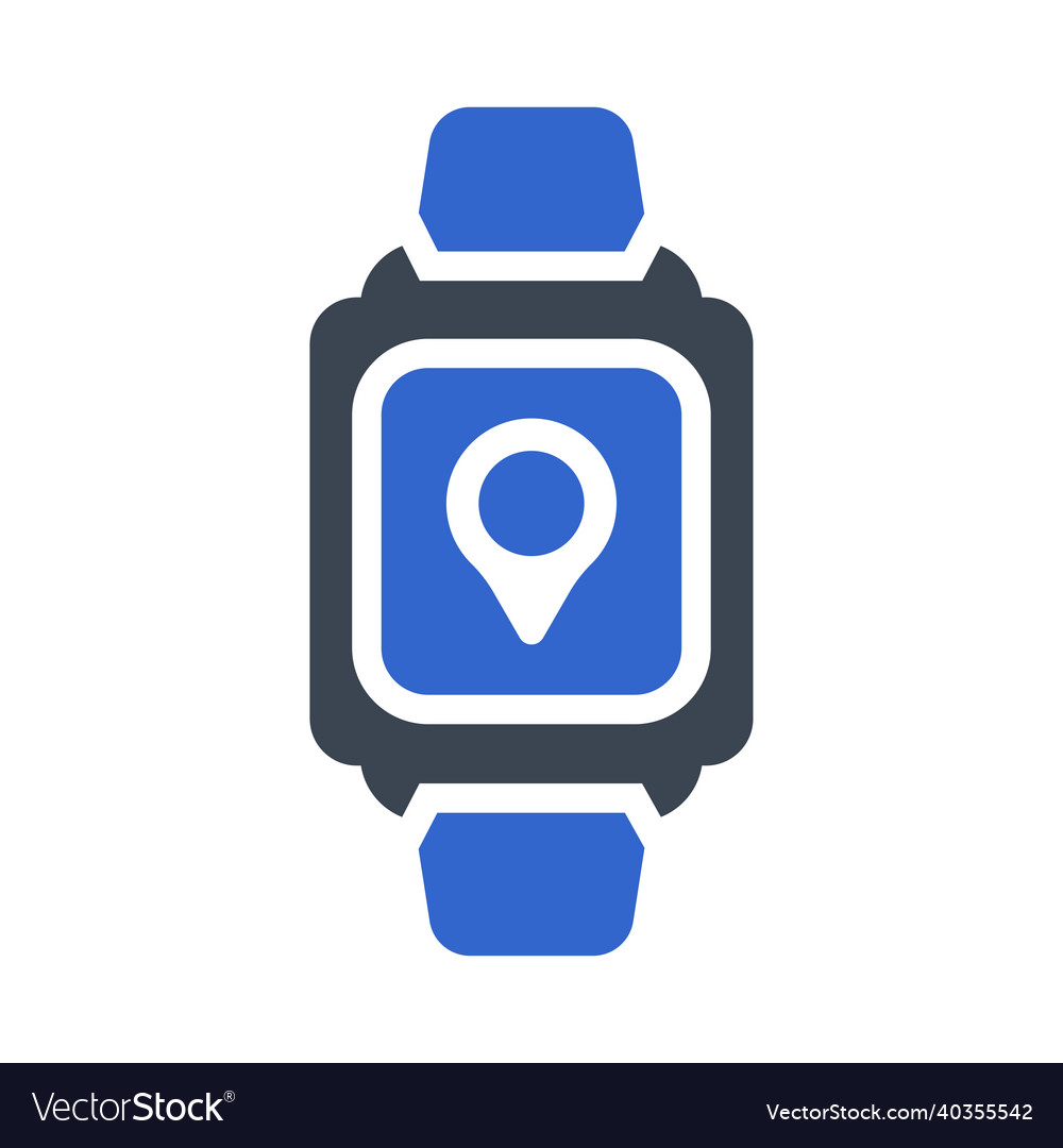 Location smart watch icon