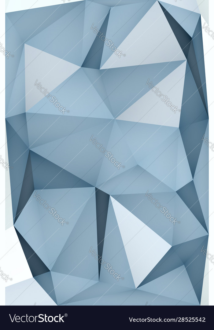 Multi-color geometric triangular low poly vector image Multi-color geometric triangular low poly