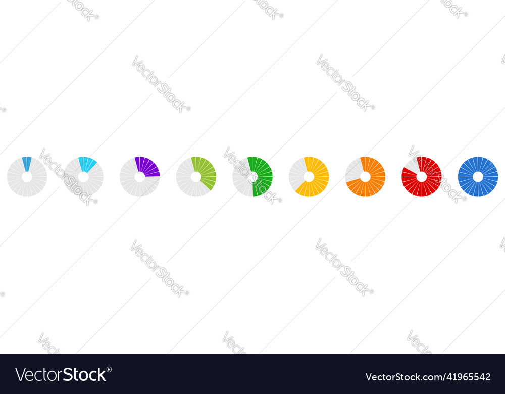 Preloader circular loading bar pie chart vector image Preloader circular loading bar pie chart