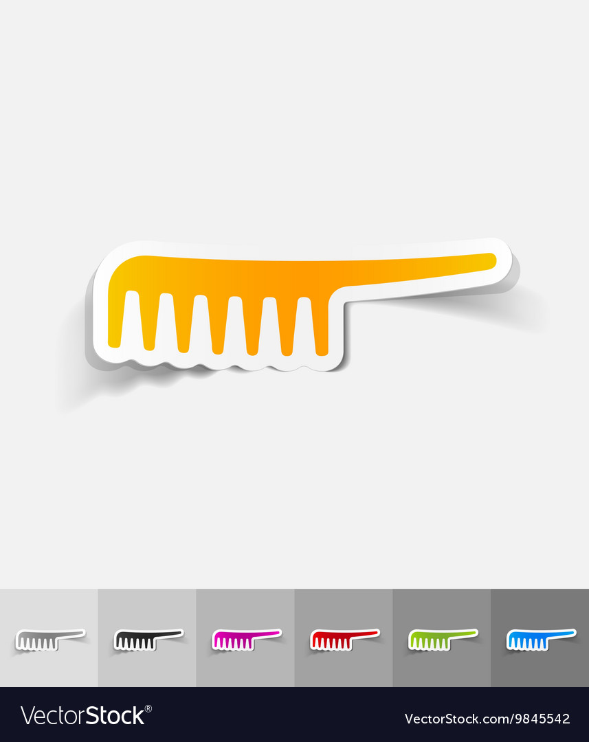 Realistic design element comb