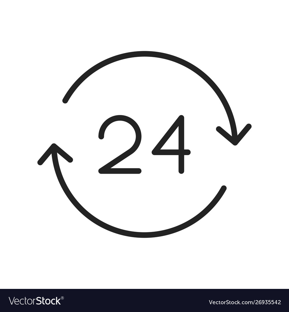 Time and clock web icons in line style timer