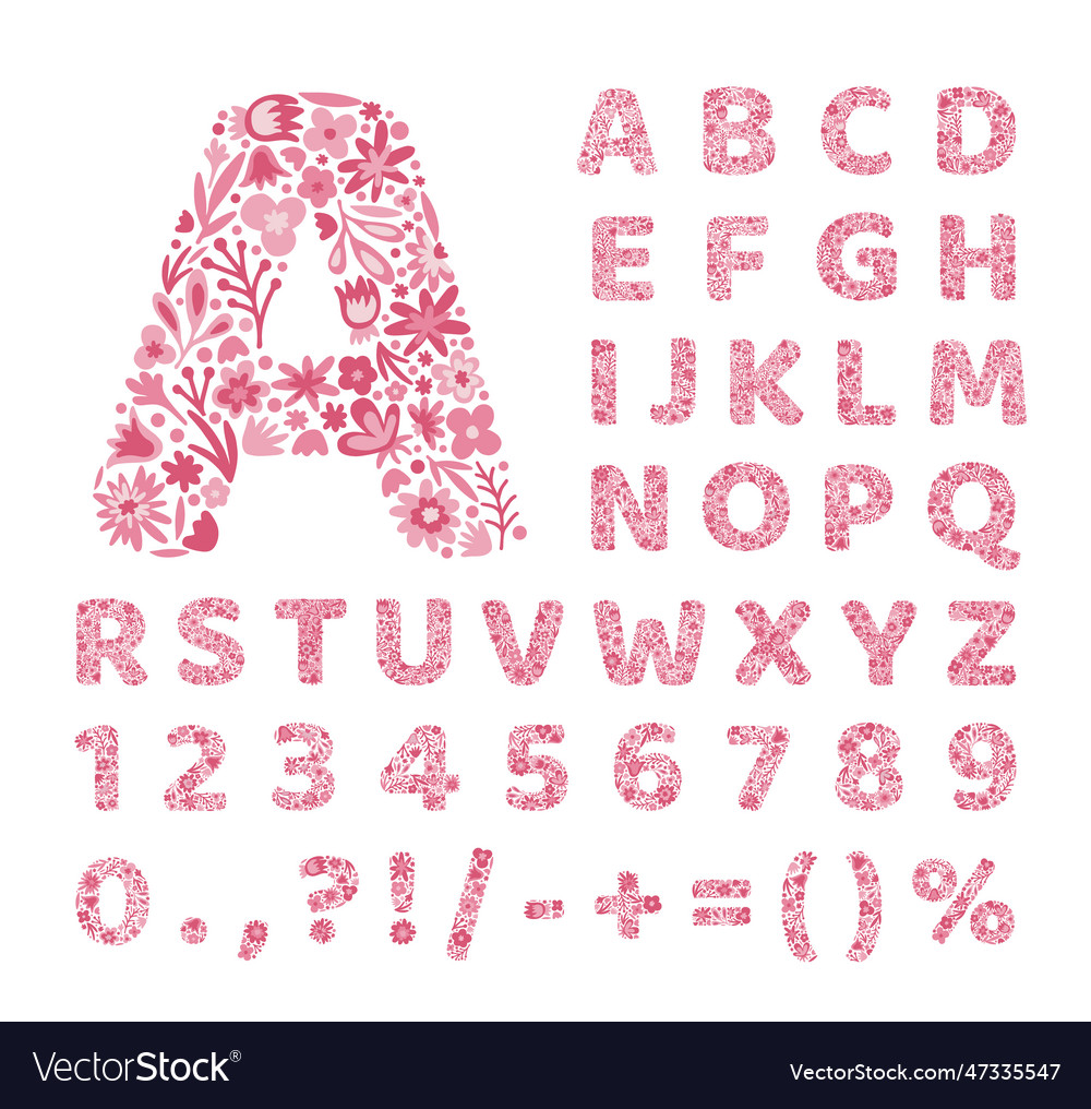 floral-alphabet-letters-of-pink-flowers-royalty-free-vector