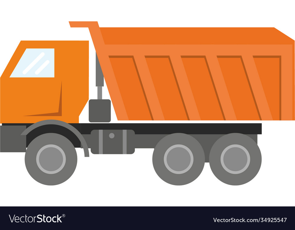 Orange kamaz isolated on a white background