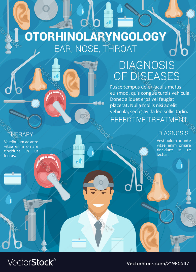 Premium Vector  Ent doctor scientist examine inflamed throat