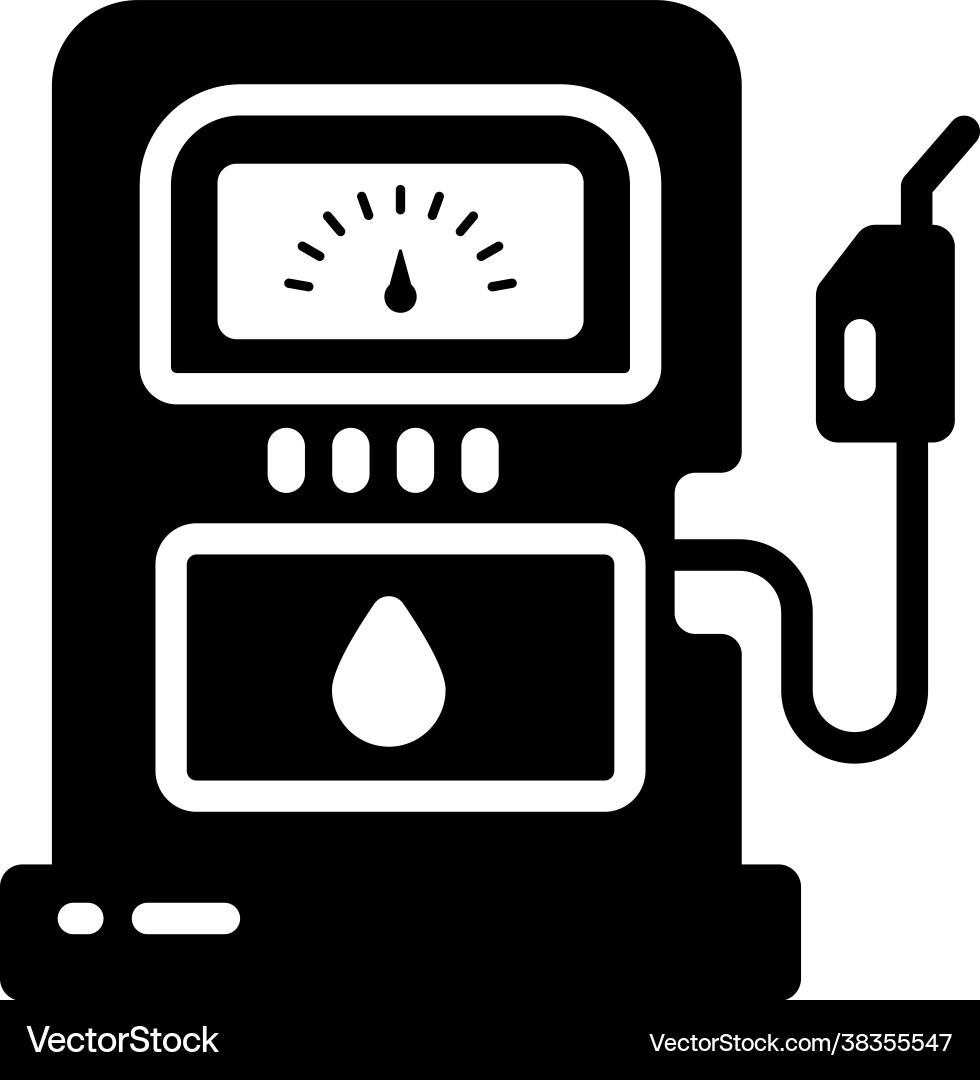 Petrol pump Royalty Free Vector Image - VectorStock