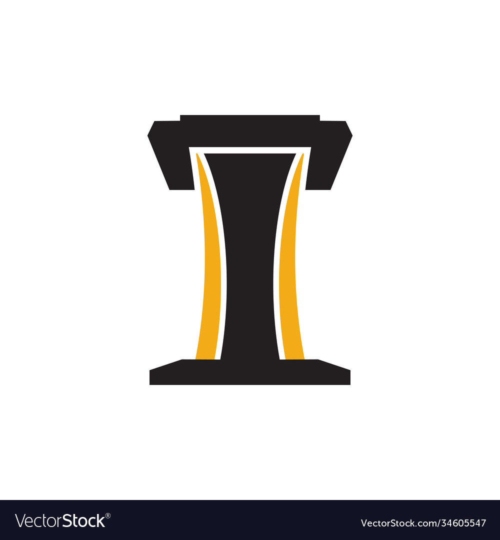 Podium rostrum icon logo design template