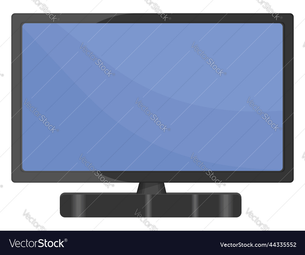 Big screen tv on a white background Royalty Free Vector