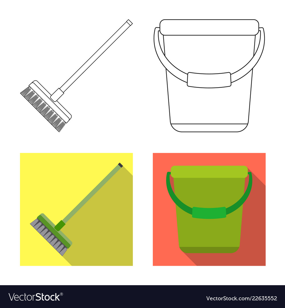 Isolated object of cleaning and service symbol