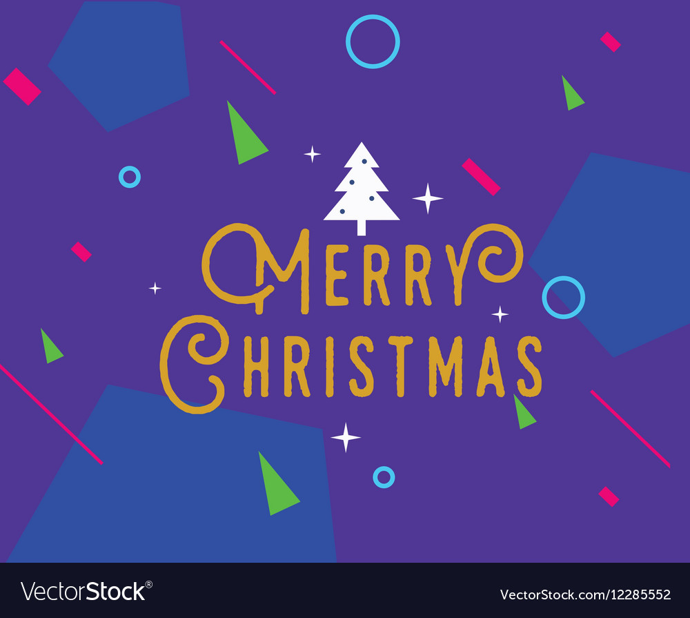 Merry christmas typography background