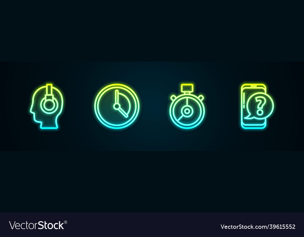 Set line support operator in touch time vector image Set line support operator in touch time