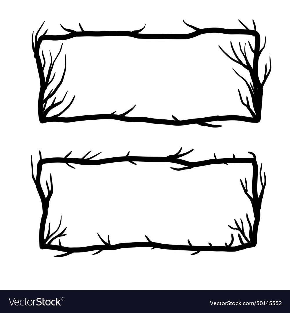 Tree frame vector image Tree frame