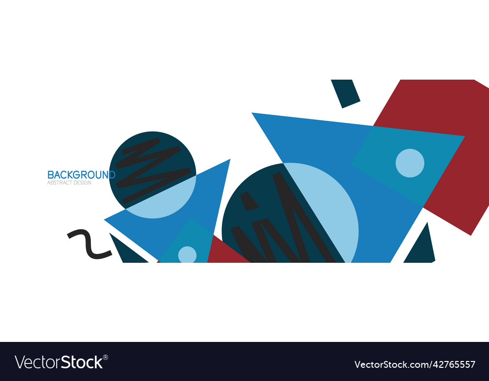 Abstract background blocks lines triangles vector image Abstract background blocks lines triangles