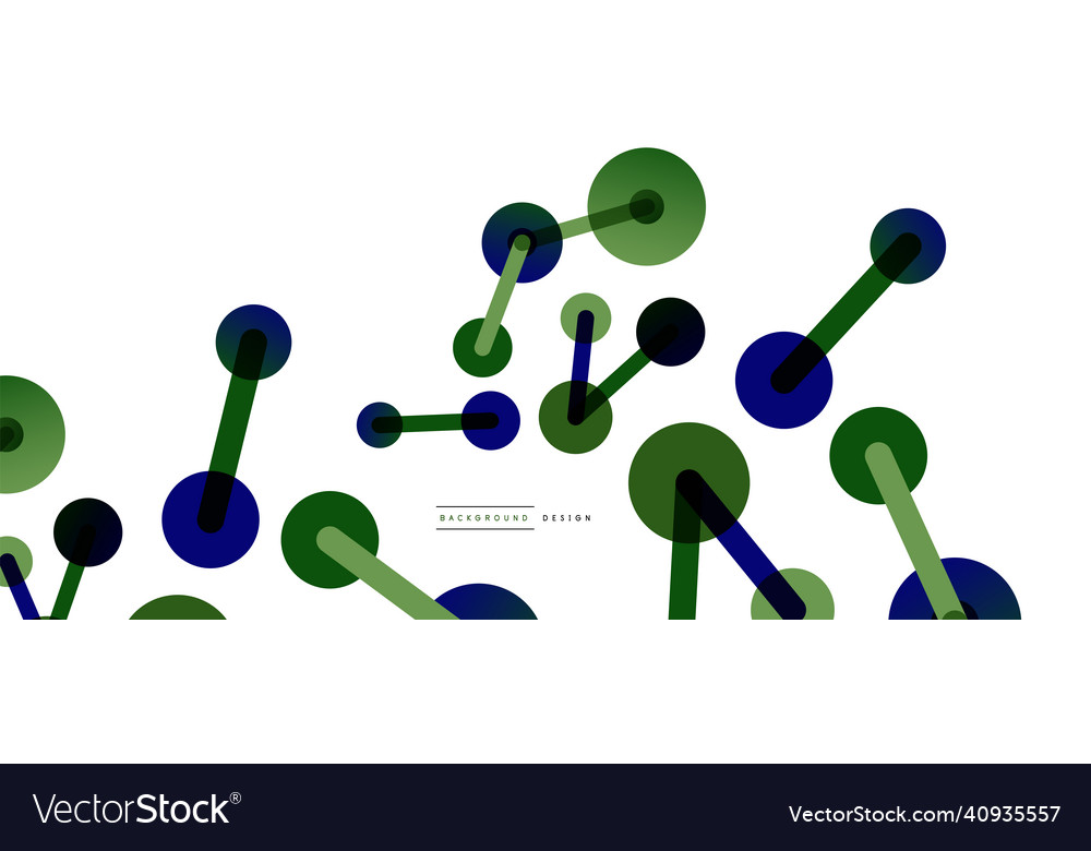 Abstract background round dots connected by lines vector image Abstract background round dots connected by lines