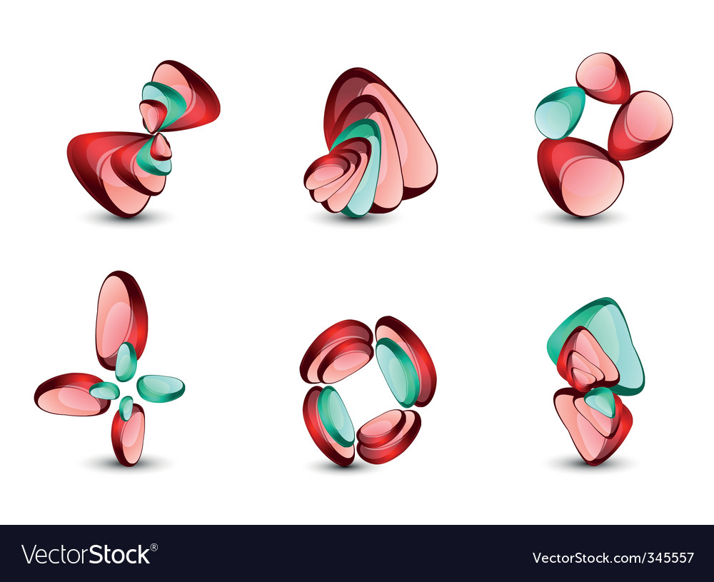 Abstract shapes set