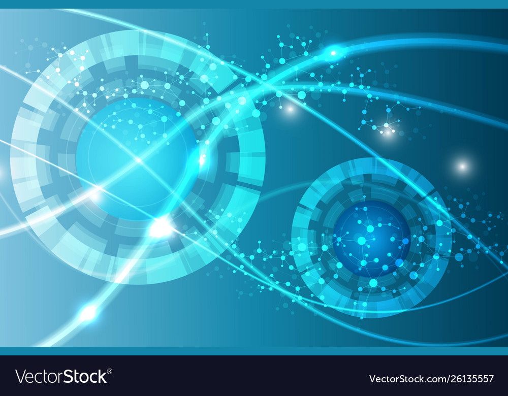 Big data visualization background modern vector image Big data visualization background modern