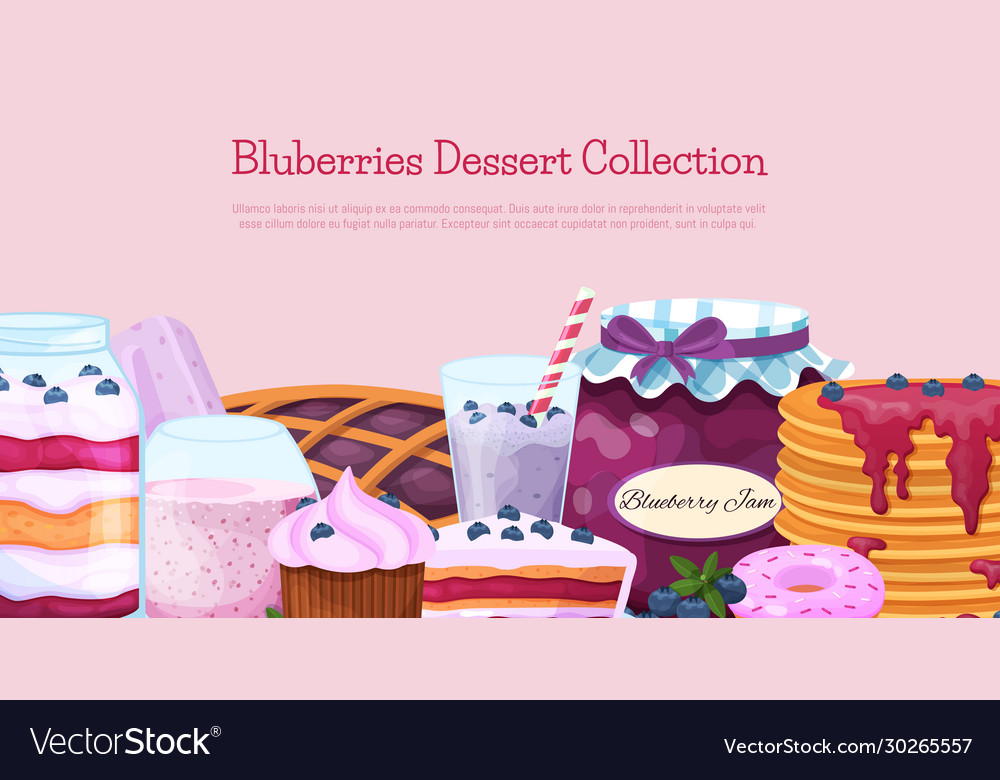 Blueberry Dessert Icons - Sammlung