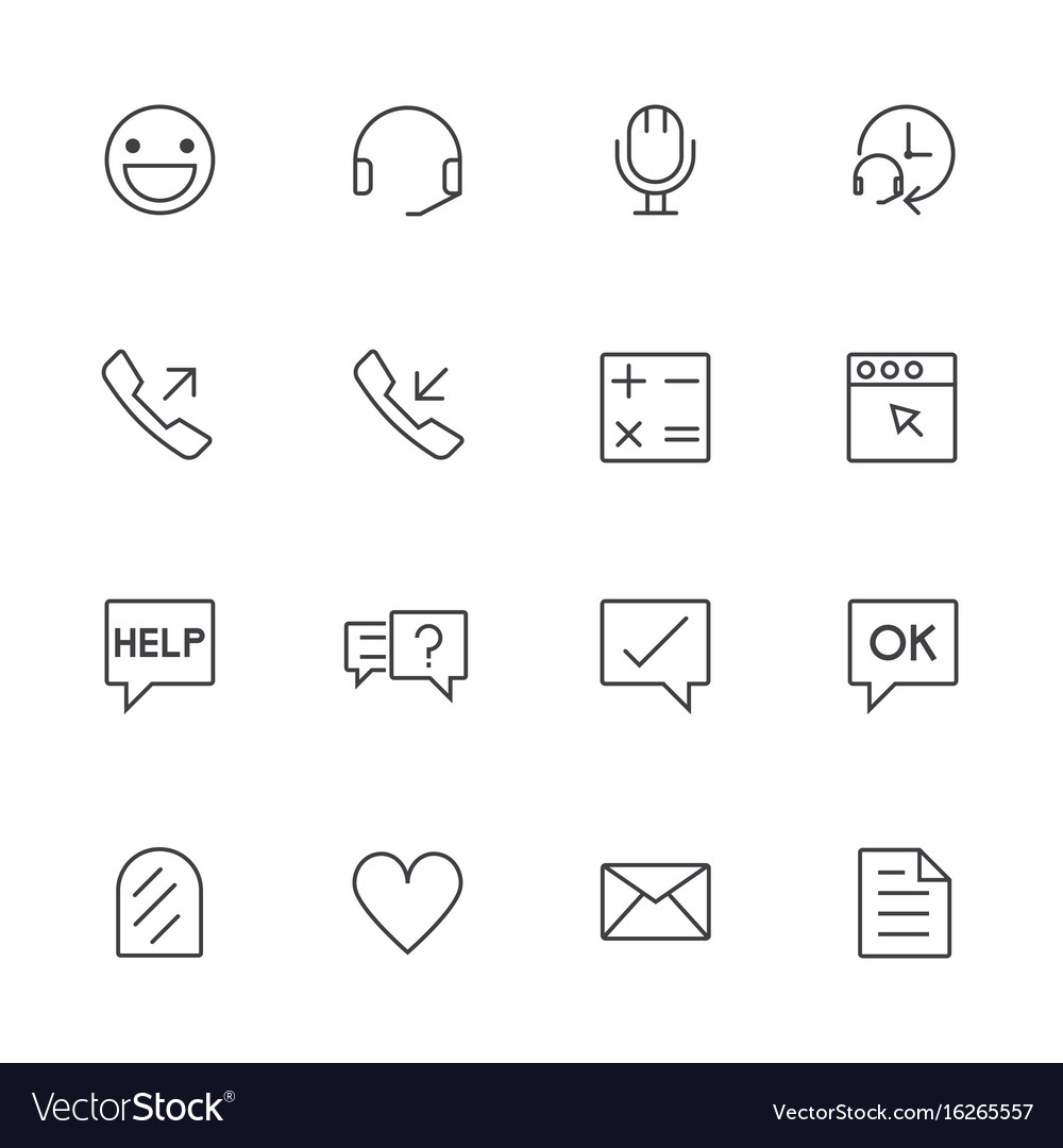 Customer Service & Support Icons