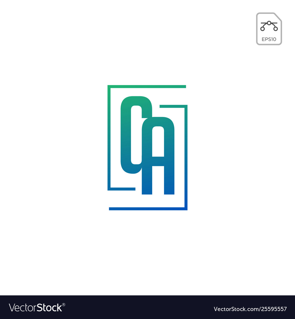 Initial ac ca a c logo template