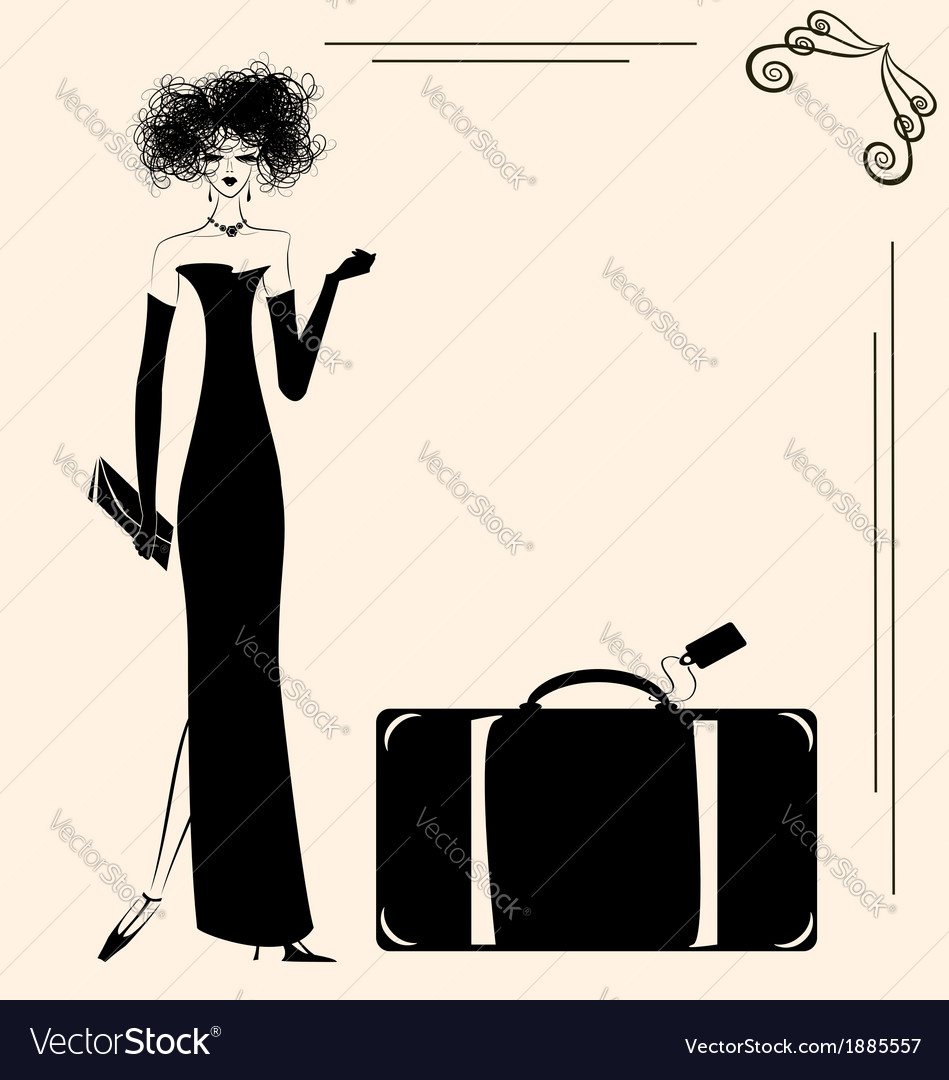 lady with luggage