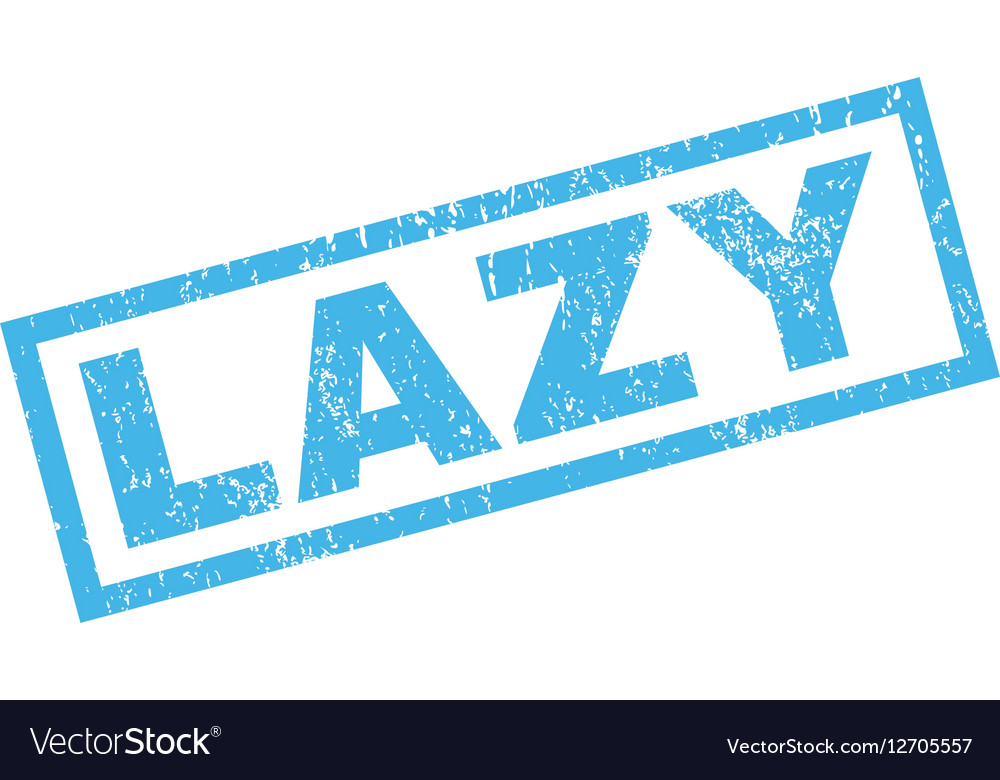 Lazy rubber stamp