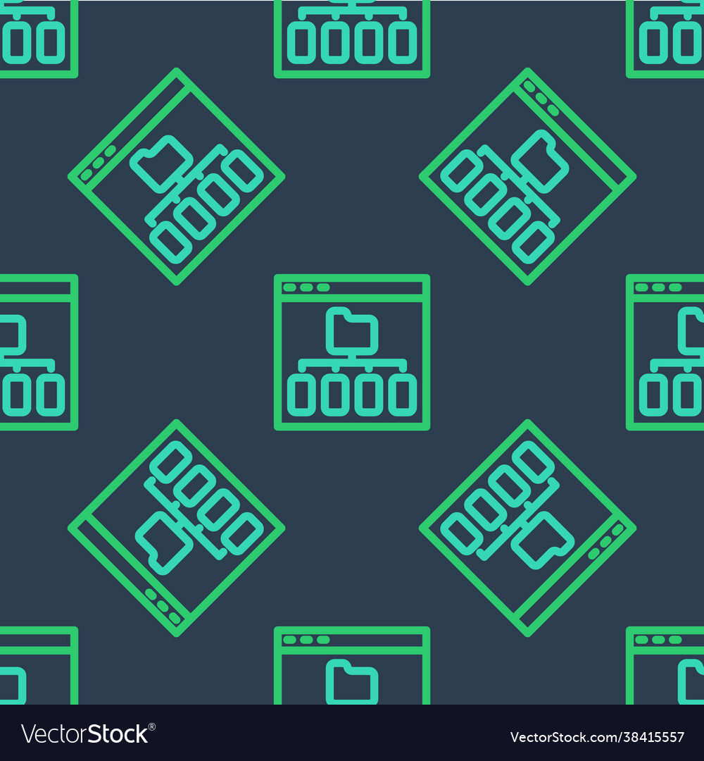 Line browser files icon isolated seamless pattern