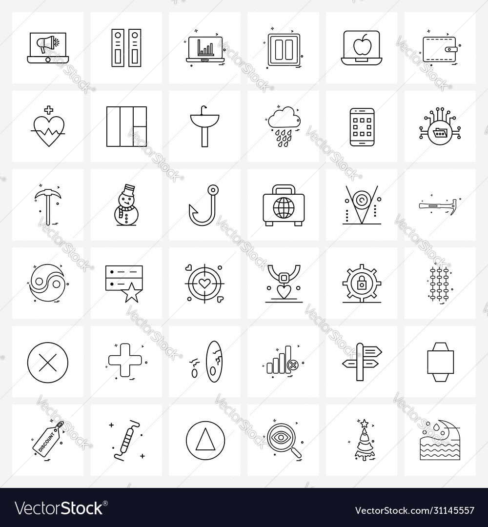 Set 36 ui icons and symbols for learning