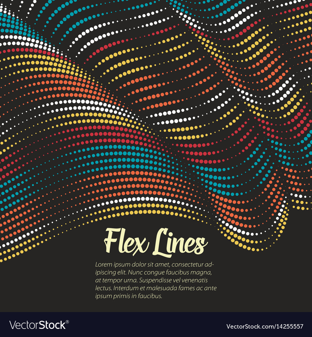 Warped lines background flexible