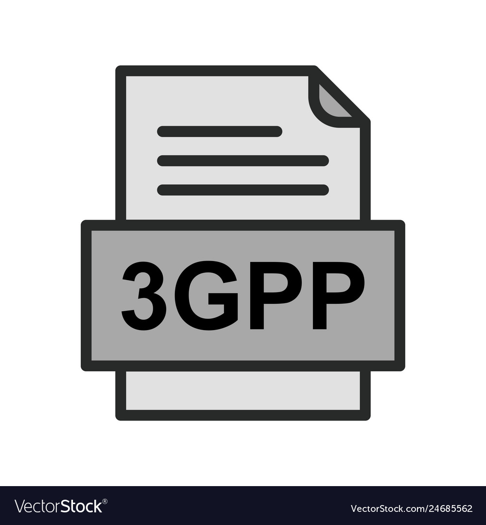 3gpp file document icon