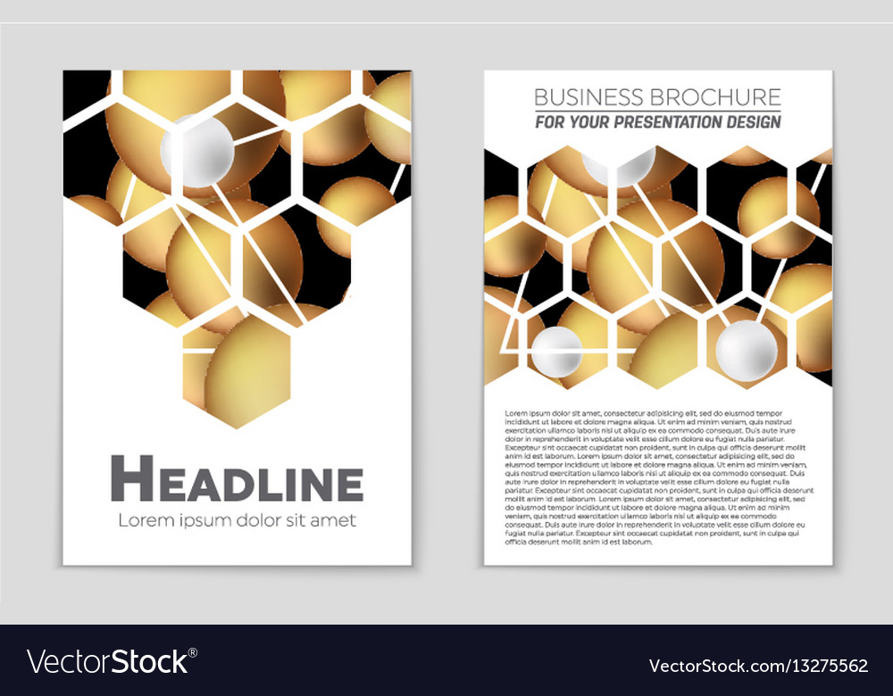 Abstract layout background set for art