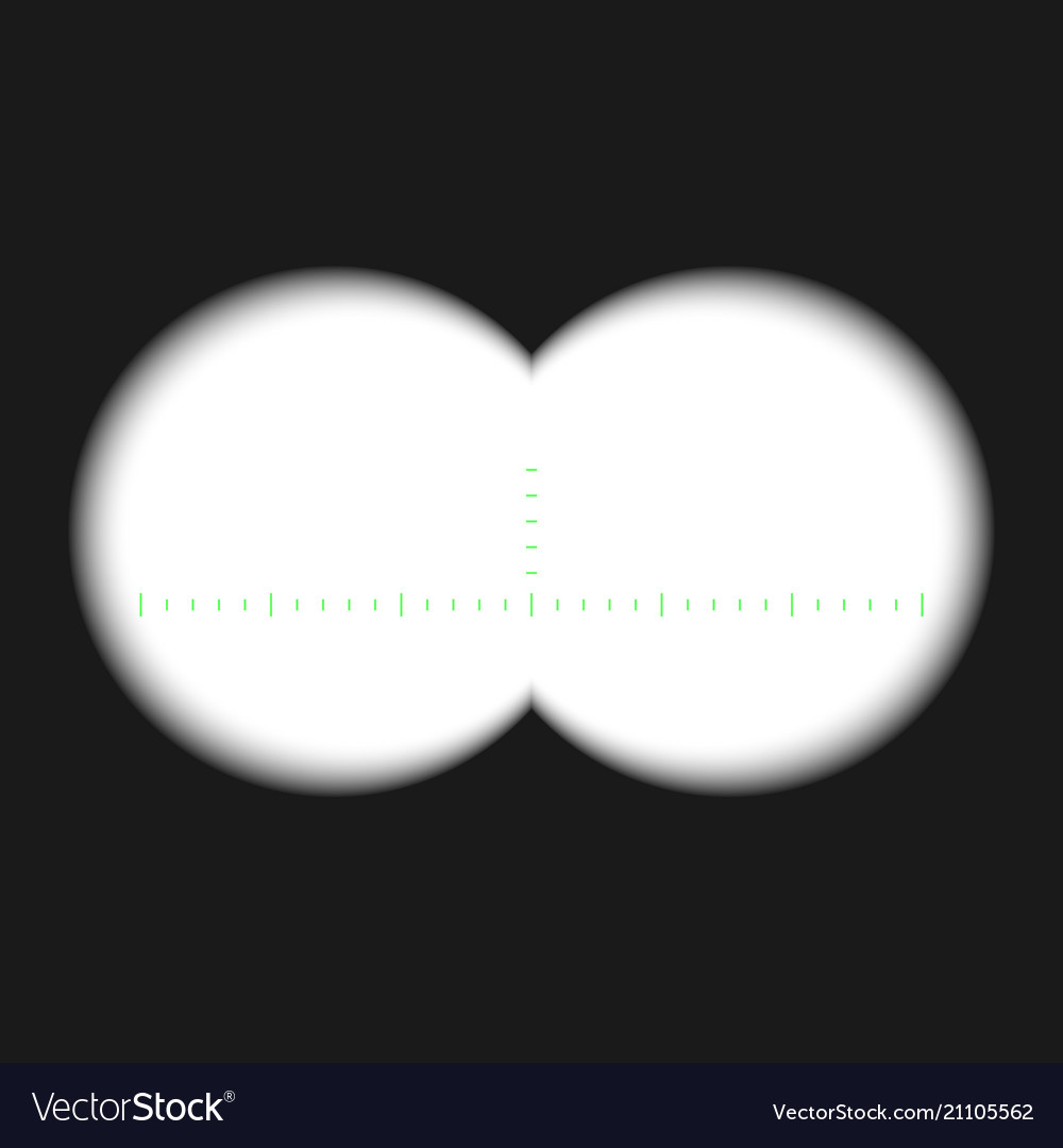 Binocular View with Measurement Marks
