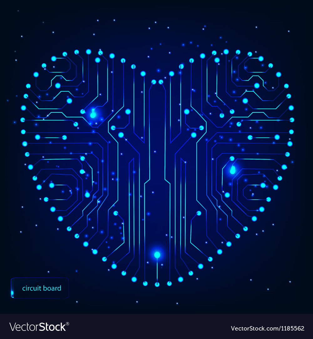 Circuit board with in heart shape pattern