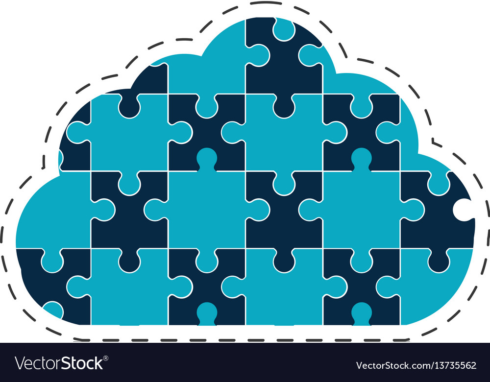 Cloud puzzle solution image