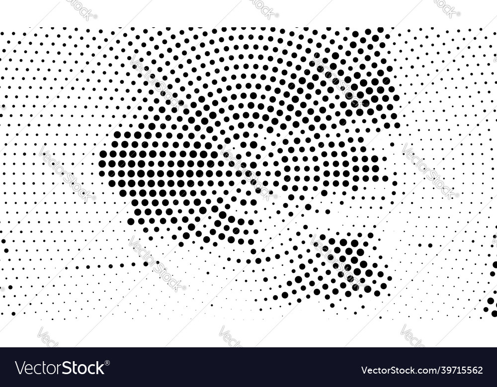 Halftone random circles dots pattern vector image Halftone random circles dots pattern