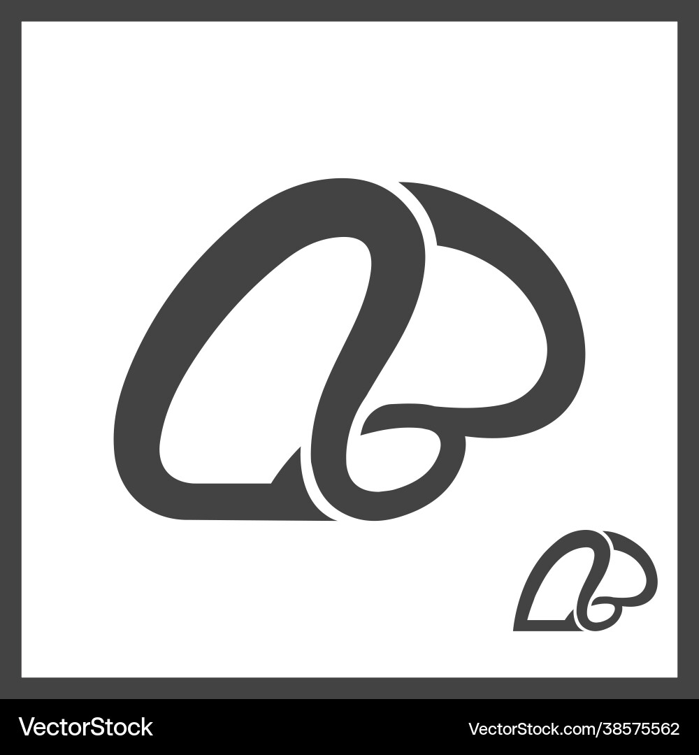 Lb Or Bl Logo And Icon Design Royalty Free Vector Image