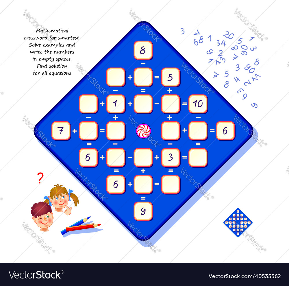 Math Logic Puzzle Game for Kids