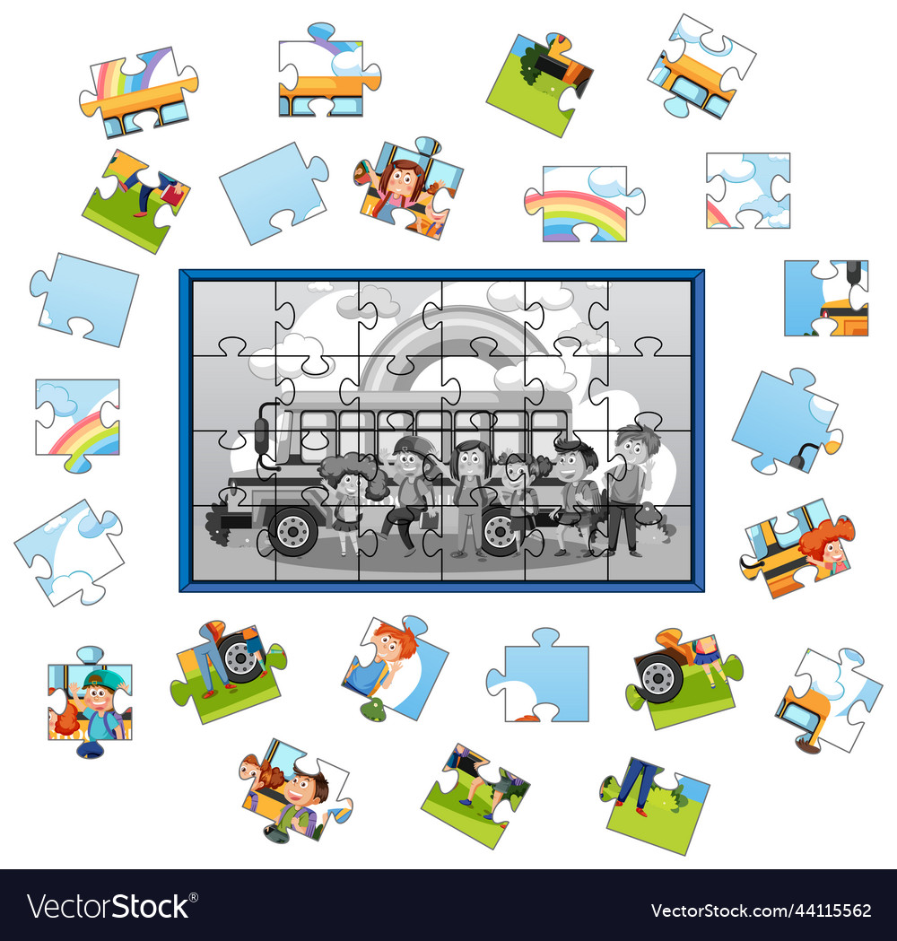 Puzzle game Royalty Free Vector Image - VectorStock