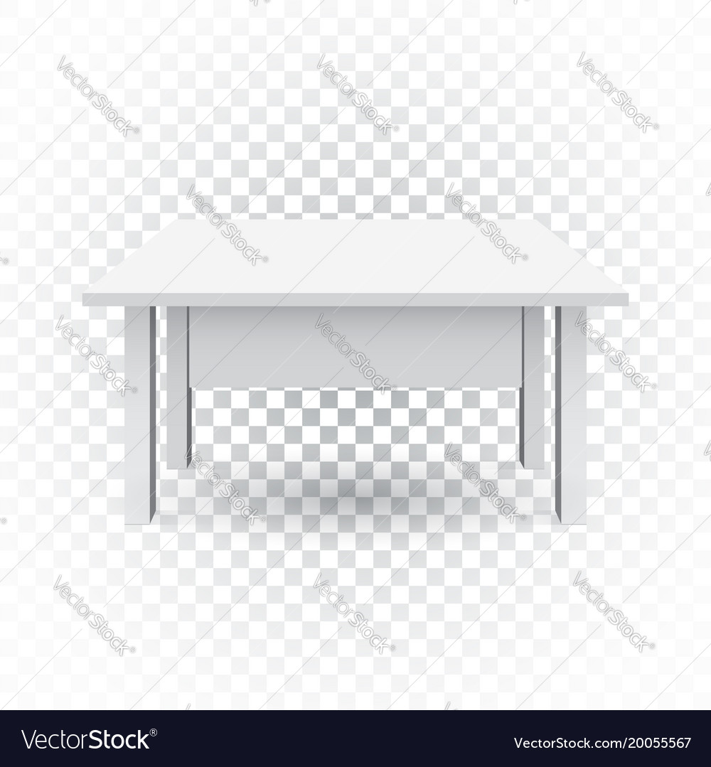 3d table for object presentation empty white top