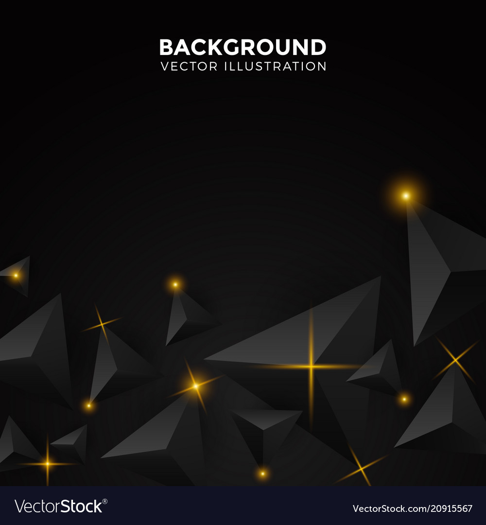 3d black abstract background