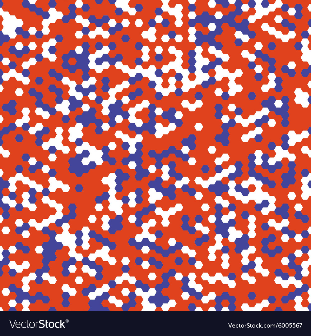 Background of different color hexagons