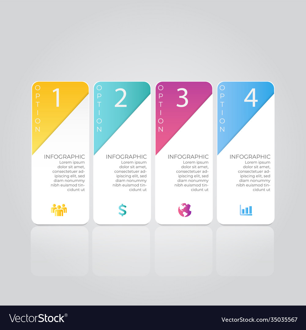 Business data visualization process chart Vector Image