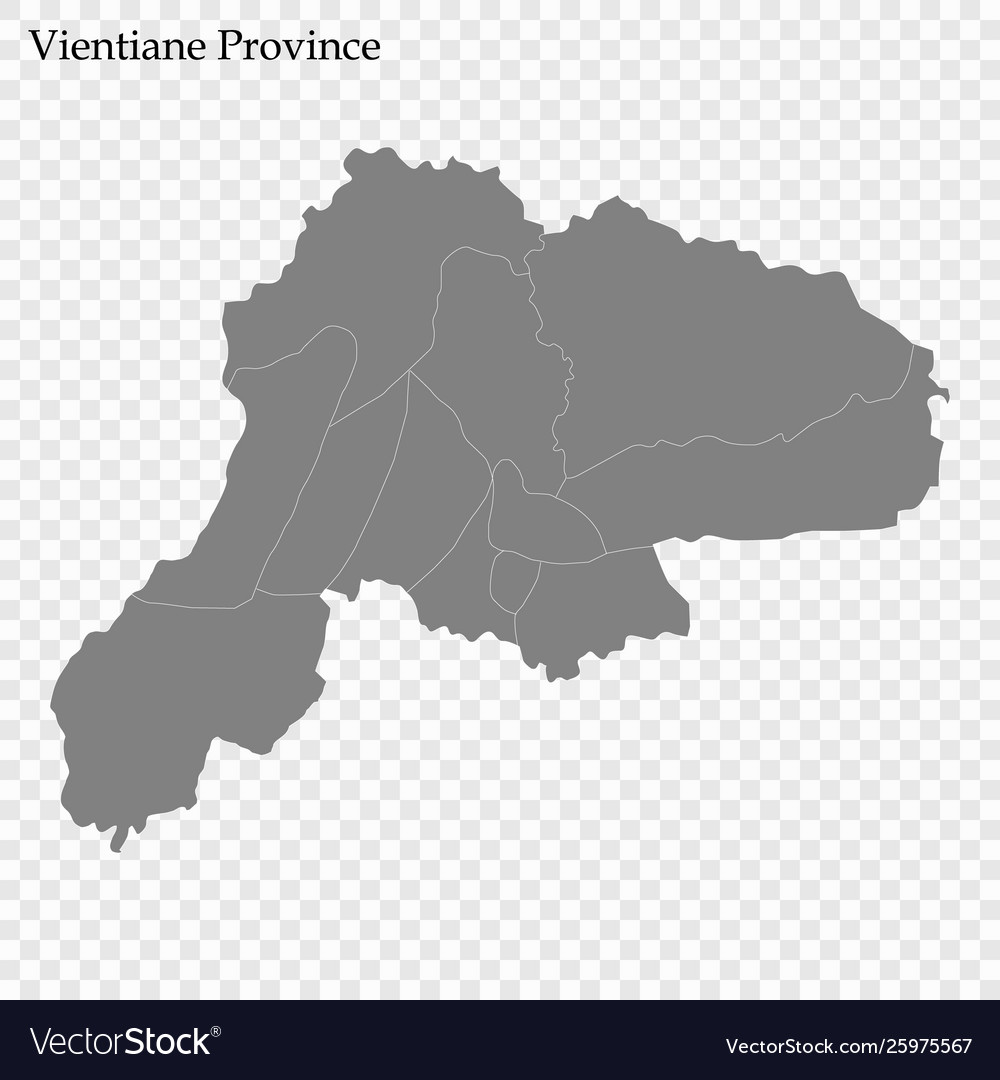 High quality map province laos